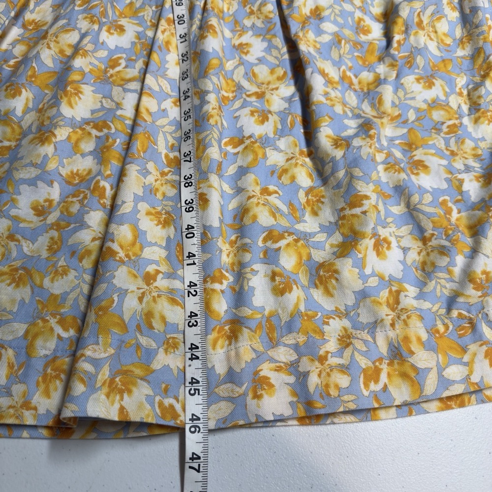 Tuckernuck Hyacinth House Blue and Orange Floral Puff Sleeve Pauline Midi Dress - Picture 12 of 16